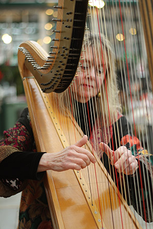 harp at event